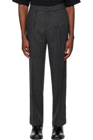 Nanushka Pantalon Wilco gris et noir