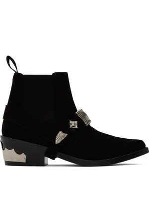 TOGA PULLA Bottes chelsea noires à empiècement amovible