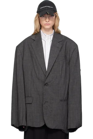 Balenciaga Veston ajusté Skater gris