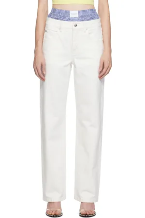 Alexander Wang Jean étagé blanc cassé