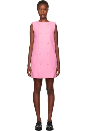 Ami Robe courte rose à double boutonnage