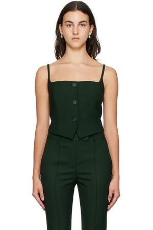 Helmut Lang Débardeur de style veston vert