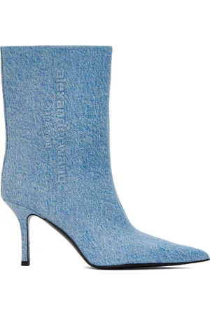 Alexander Wang Bottes Delphine bleues en cuir