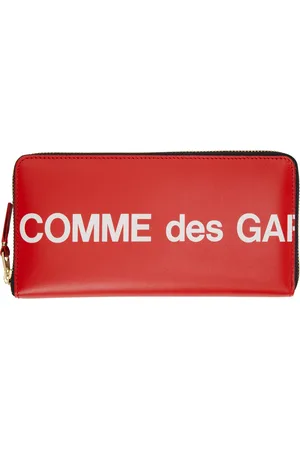 Comme des Garçons Portefeuille rouge à logo