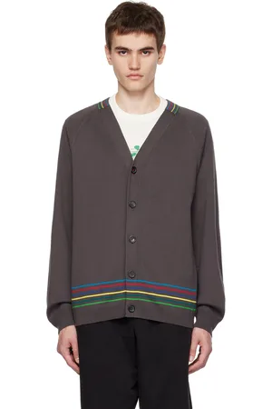 Paul Smith Cardigan brun à rayures