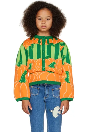 Helmstedt Enfant | Cardigan Ami orange et vert exclusif à SSENSE