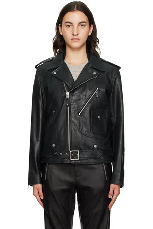 RAG&BONE Blouson Dallas noir en cuir