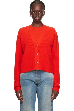 Guest In Residence Cardigan rouge exclusif à SSENSE