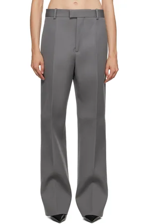 Bottega Veneta Pantalon ample gris