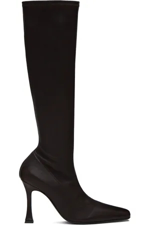 MAGDA BUTRYM Bottes de style chaussettes brunes