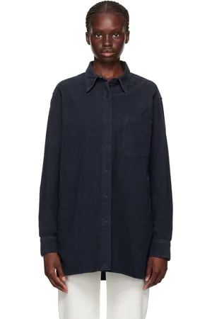 The Row Chemise Idro bleu marine