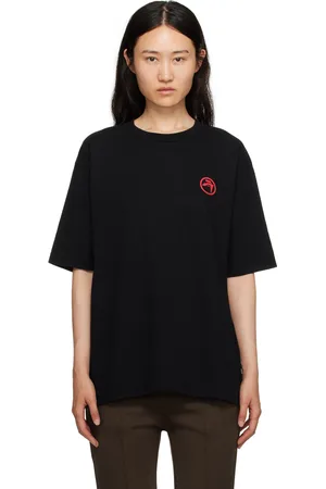 AMBUSH T-shirt noir à images à logo