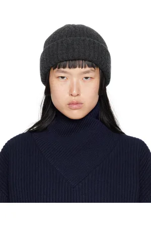 Totême Bonnet gris à rebord épais