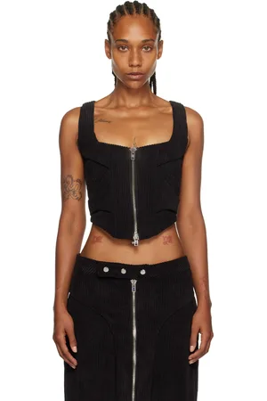 ECKHAUS LATTA Débardeur noir à panneaux