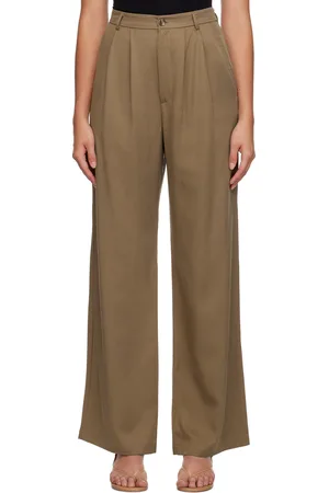 Reformation Pantalon Mason brun clair