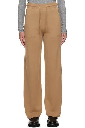 Max Mara Pantalon de détente décontracté brun clair