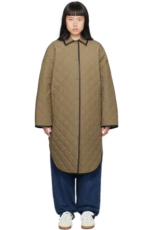 Totême Manteau matelassé kaki