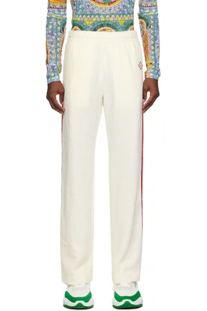 Casablanca Pantalon de survêtement blanc cassé à rayures