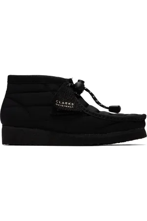 Clarks Derbys de style botte Wallabee noires