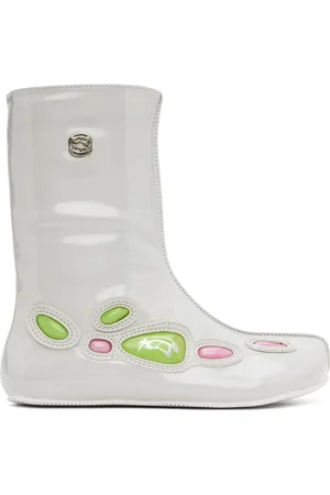 ROMBAUT Bottes Alien Barefoot blanc cassé exclusives à SSENSE