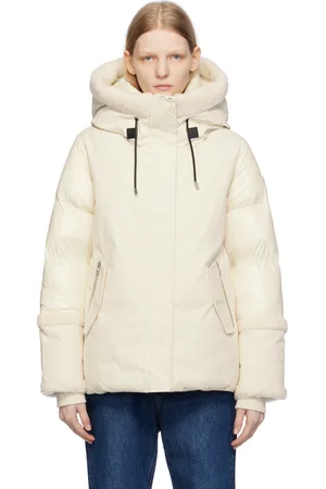 Mackage Blouson Cyrah blanc cassé rembourré en duvet