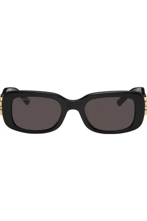 Balenciaga Lunettes de soleil rectangulaires Everyday noires