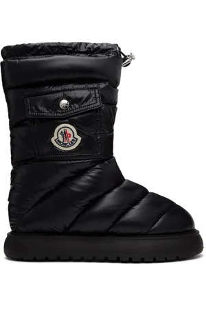Moncler Bottes Gaia noires rembourrées en duvet