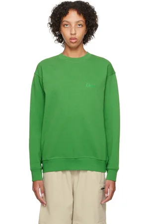 DIME Pull molletonné vert à logo brodé