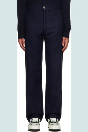 Ami Pantalon droit bleu marine