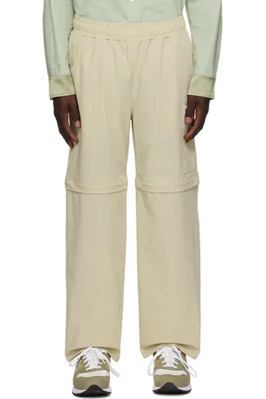 DIME Pantalon beige à glissières