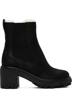 RAG&BONE Bottes Shiloh noires à doublure en peau retournée