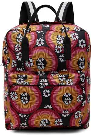 Marni Enfant | Sac à dos rose et orange à motif graphique
