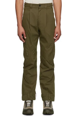 Hyein Seo Pantalon cargo kaki à plis
