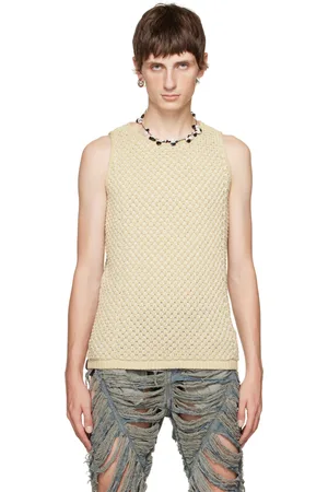 Isa Boulder Débardeur blanc cassé en tricot