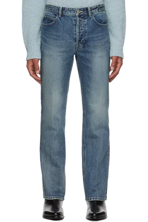 Solid Jean droit bleu