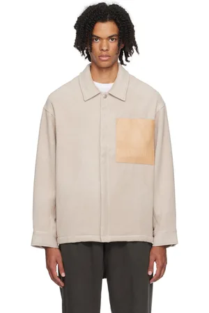 Izzue Blouson beige à logo gaufré