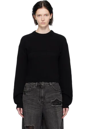 JUUN.J Ensemble de pulls noirs deux façons