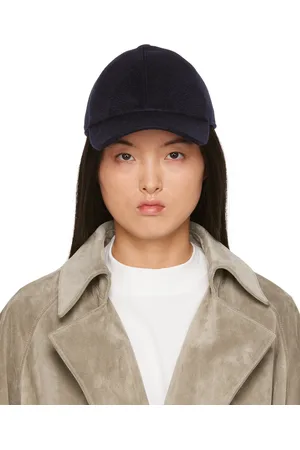 The Row Casquette Caspian bleu marine