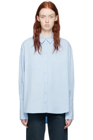 ANINE BING Chemise Maxine bleue