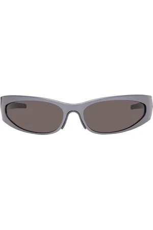 Balenciaga Lunettes de soleil enveloppantes grises