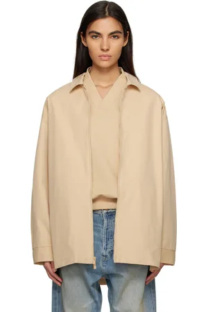 FEAR OF GOD Blouson beige à glissière