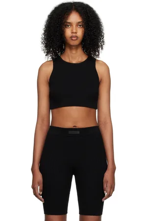 FEAR OF GOD Débardeur noir en tricot côtelé