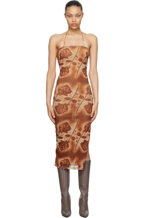 Miaou Robe midi Lila orange