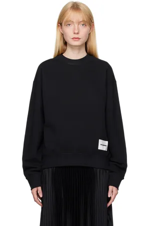 Jil Sander Pull molletonné noir à écusson