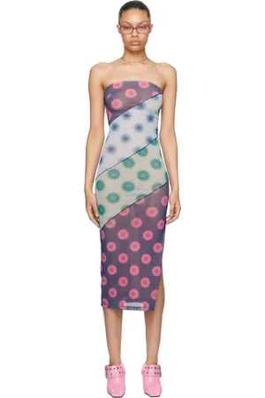 Miaou Robe midi Lila multicolore