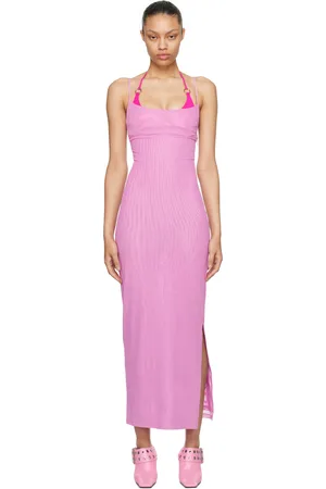 Miaou Robe longue Thais rose exclusive à SSENSE
