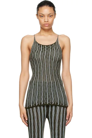 Isa Boulder Camisole Cactus vert et bleu exclusive à SSENSE