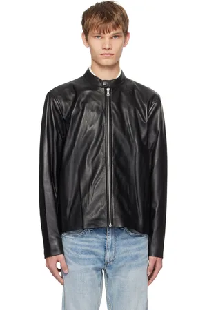RAG&BONE Blouson motard Archive Café noir en cuir