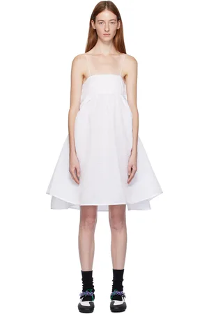 Cecilie Bahnsen Robe courte Lisbeth blanche