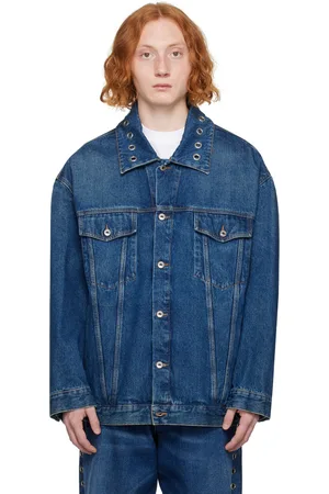 Veste jean off online white homme